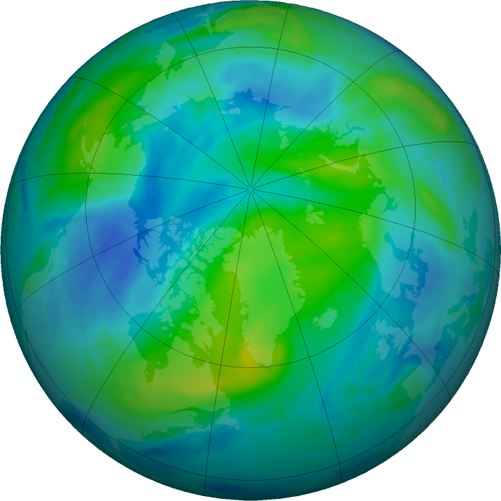 Arctic ozone map for 18 September 2020